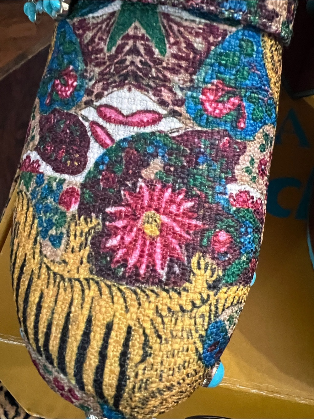 Dr. Scholl's Multicolor JOY Tapestry Platform Clogs - Picture 7 of 16